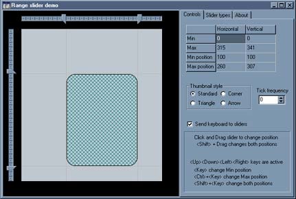 Range slider Screenshot